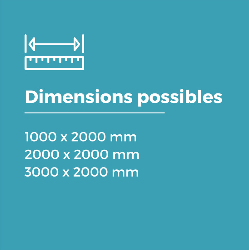 Dimensions possible totem en kit