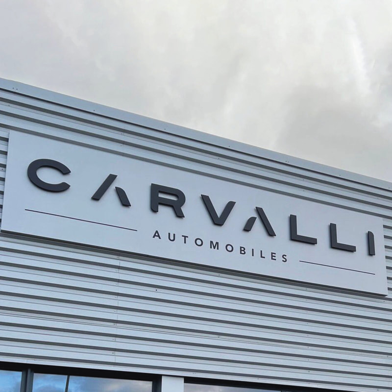 Lettres volumes pour Carvalli Automobiles à Lyon (69)
