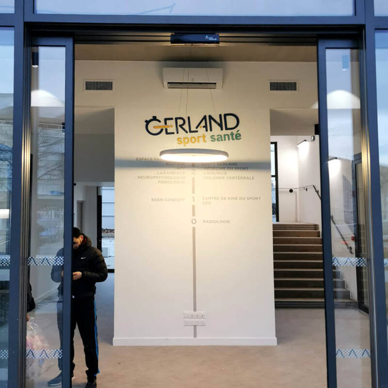 Signalétique intérieure pour le Centre de Gerland à Lyon (69) 